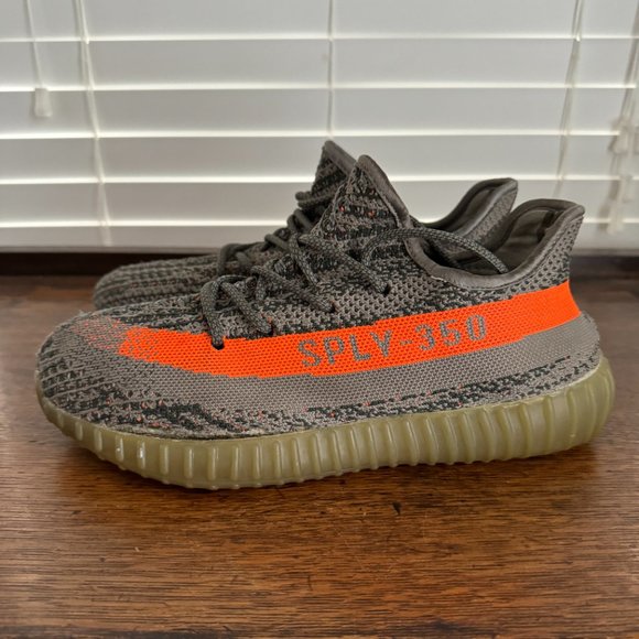 Adidas‎ Yeezy Boost 350 V2 Beluga 2018 BB1826 Men Size 9.5 Gray Orange main image 9